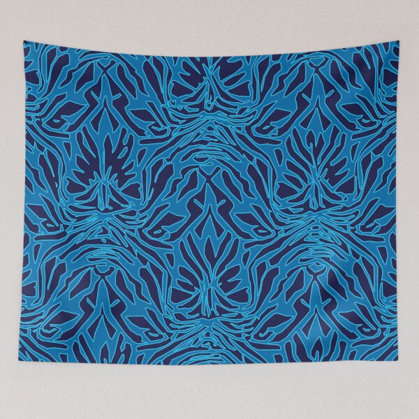 Item preview, Erupt, Geometric Design In Ice Blue, Sky Blue, And Midnight Blue designed and sold by I-Desire.