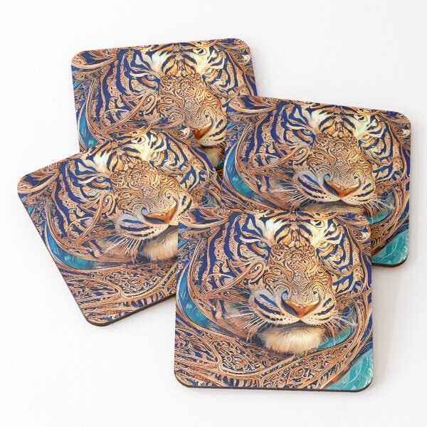 Item preview, metal golden tiger designed and sold by 7infernus.