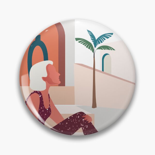 Item preview, Boho chic style woman girl palms tree, designed and sold by Arctic frame studio.