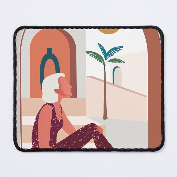 Item preview, Boho chic style woman girl palms tree, designed and sold by Arctic frame studio.