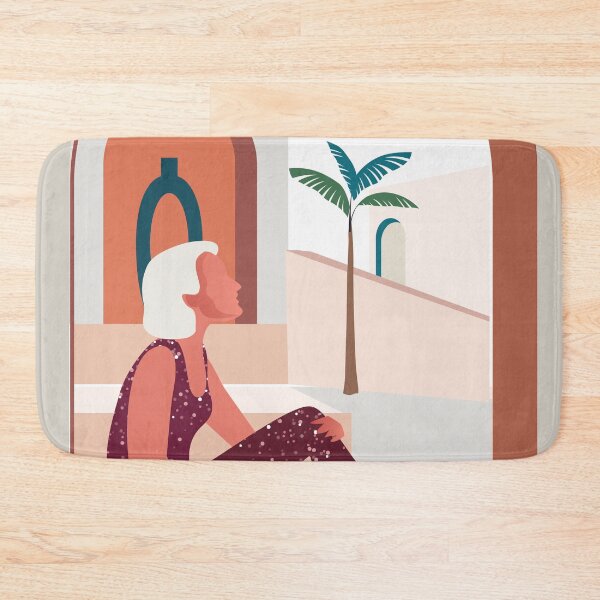 Item preview, Boho chic style woman girl palms tree, designed and sold by Arctic frame studio.