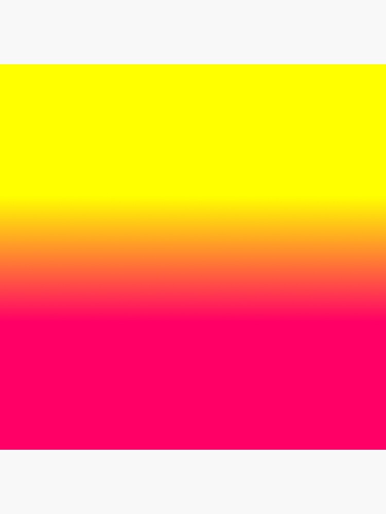 Neon Pink And Neon Yellow Ombré Shade Color Fade Poster For Sale By
