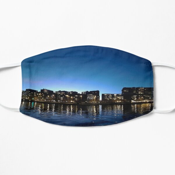 The skyline of Amsterdam Flat Mask