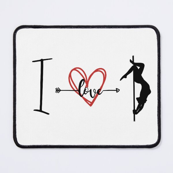 Item preview, I Love Pole Dance Russian Layback Invert Pole Dancer Sticker designed and sold by InspiredViolets.