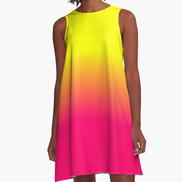 Artikel-Vorschau von Neon Pink und Neon Yellow Ombré Shade Color Fade, designt und verkauft von podartist.