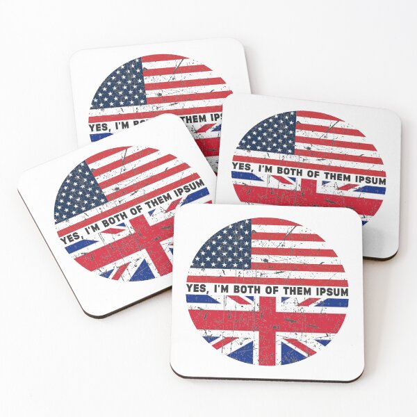 Item preview, Yes,I'm Both of Them - Half American Half British USA Flag United Kingdom Heritage designed and sold by Stixdesigns.