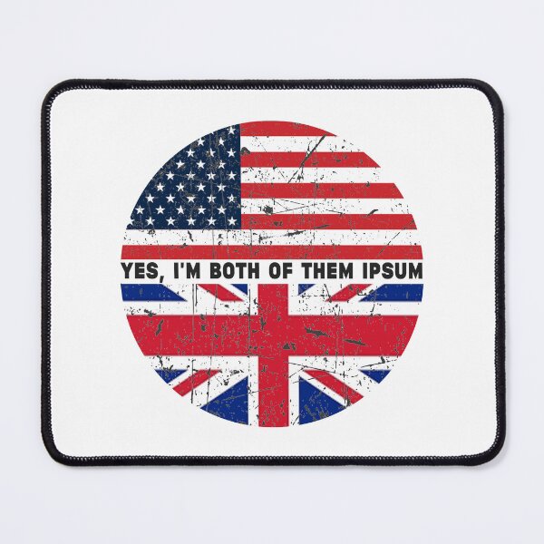 Item preview, Yes,I'm Both of Them - Half American Half British USA Flag United Kingdom Heritage designed and sold by Stixdesigns.