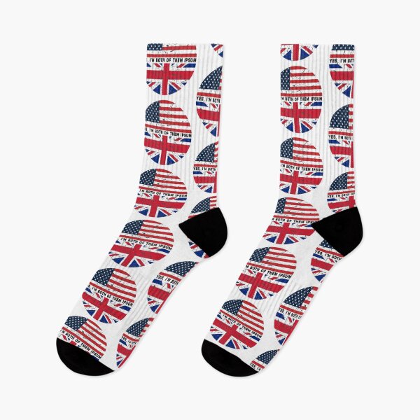 Item preview, Yes,I'm Both of Them - Half American Half British USA Flag United Kingdom Heritage designed and sold by Stixdesigns.