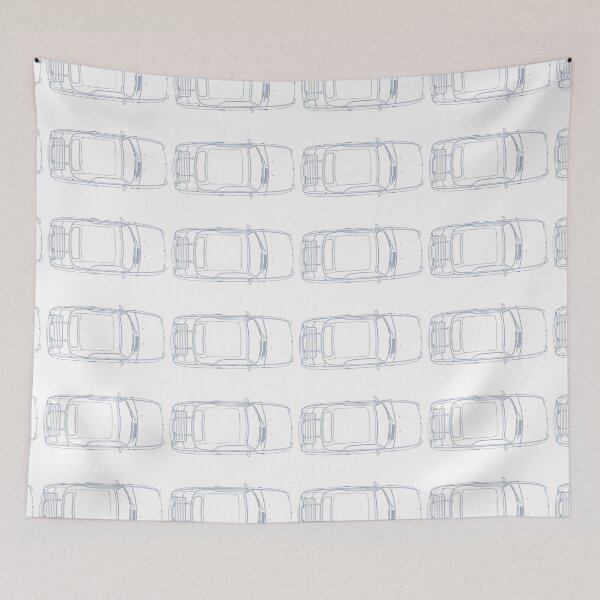 Item preview, Nissan Figaro Linework - Lapis Grey designed and sold by ThatsSoEadie.