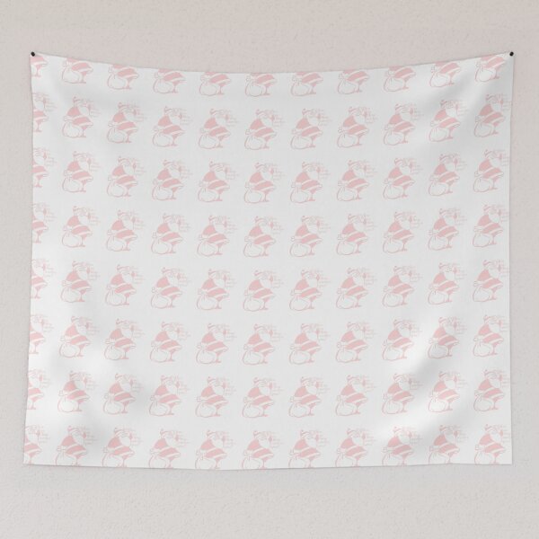 Item preview, Retro Vintage Pink Santa Claus Looking For His Reindeer Sticker designed and sold by MimsTees.