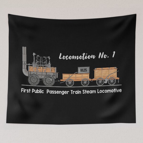 Item preview, Locomotion No. 1 First Public Passenger Steam Train Diagram Gift designed and sold by Maljonic.