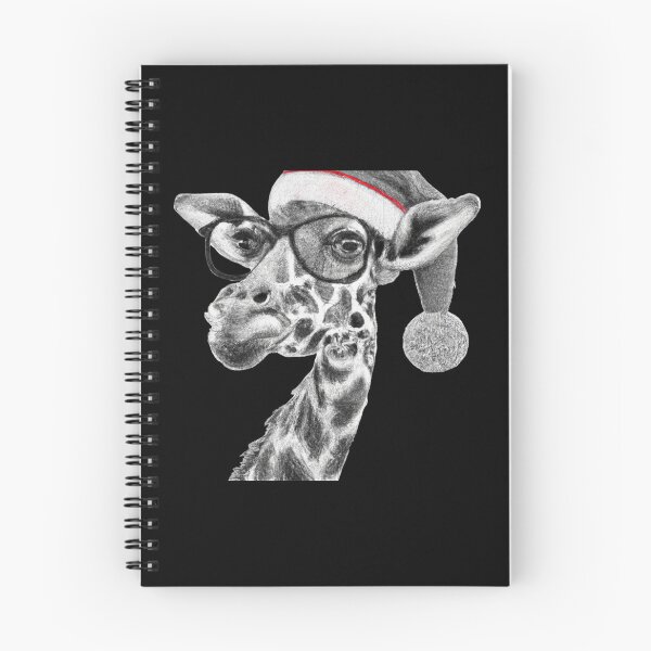Item preview,  Giraffe Logo - Christmas Giraffe - Giraffe Silhouette - Giraffe With Christmas Hat And Glasses designed and sold by ImagesDesigns.