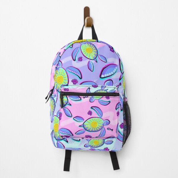 Item preview, Sea Turtle and Sun Abstract Glitch Ultraviolet Symbol designed and sold by BluedarkArt.
