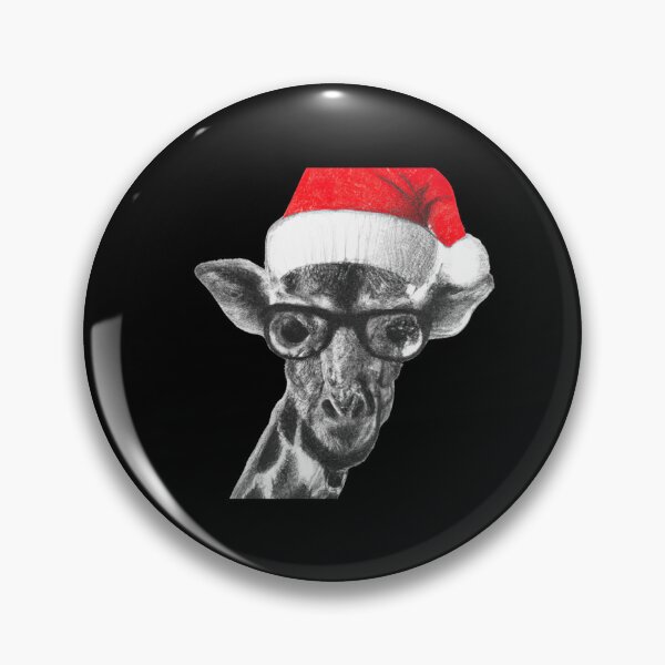 Item preview,   Giraffe Logo - Christmas Giraffe - Giraffe Silhouette - Giraffe With Christmas Hat And Glasses designed and sold by ImagesDesigns.