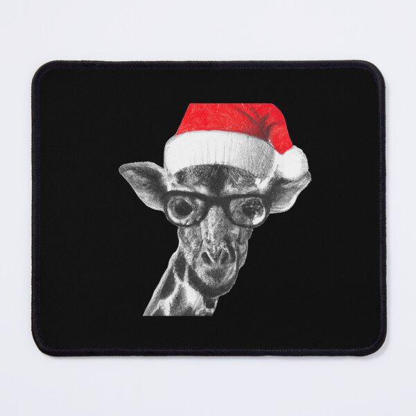 Item preview,   Giraffe Logo - Christmas Giraffe - Giraffe Silhouette - Giraffe With Christmas Hat And Glasses designed and sold by ImagesDesigns.