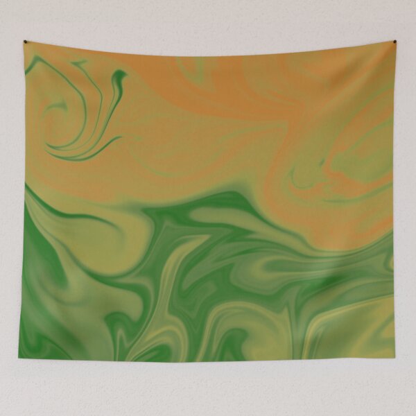 Item preview, Peach Green Yellow  Liquid Art. Liquid Marble. Abstract Design. designed and sold by Jason123za.