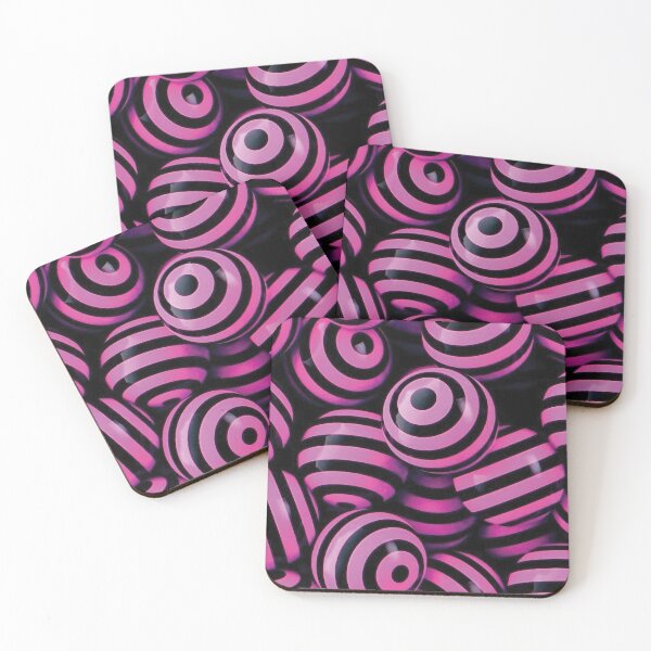 Item preview, 3d Pink Black Balls designed and sold by Pavnud.