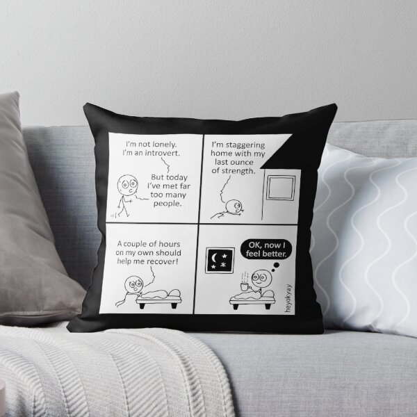 Not Lonely Throw Pillow