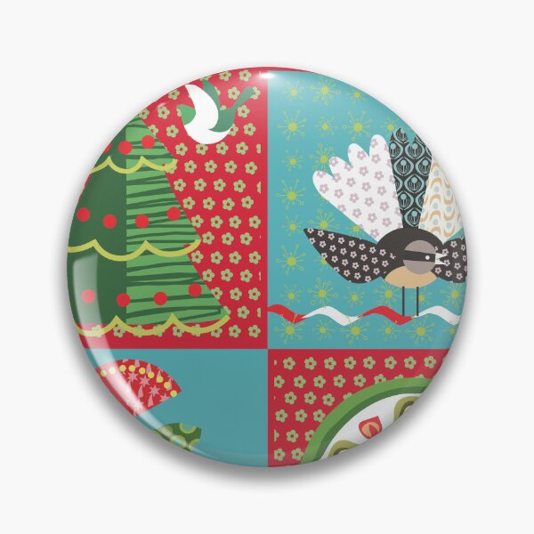 Item preview, New Zealand Christmas with pavlova, pohutukawa and fantail designed and sold by contourcreative.