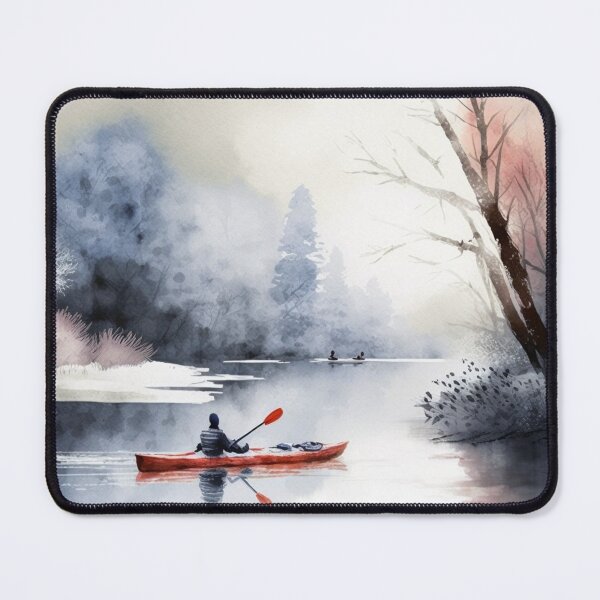Item preview, Kayaking on a winter morning designed and sold by BexStix.
