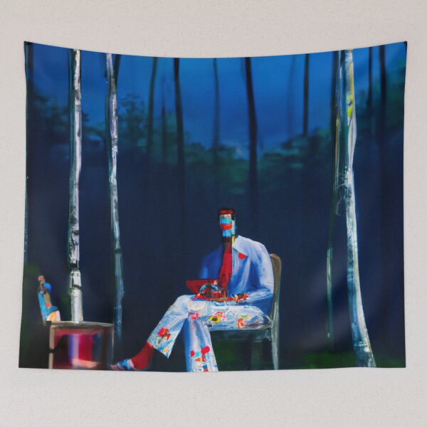 Item preview, Painted man in the woods designed and sold by Bakesales.