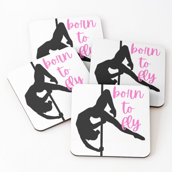 Item preview, Pole Dance Invert Born To Fly Pole Dancer Layback Sticker designed and sold by InspiredViolets.