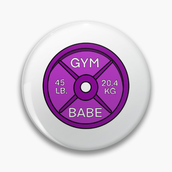 Item preview, Purple Gym Babe 45 lb Plate designed and sold by cassiedraws.