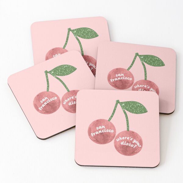 Item preview, ♡ san francisco, where's your disco? ♡ glitter disco ball red cherries designed and sold by kasiegillette.