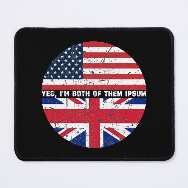 Item preview, Yes,I'm Both of Them - Half American Half British USA Flag United Kingdom Heritage designed and sold by Stixdesigns.