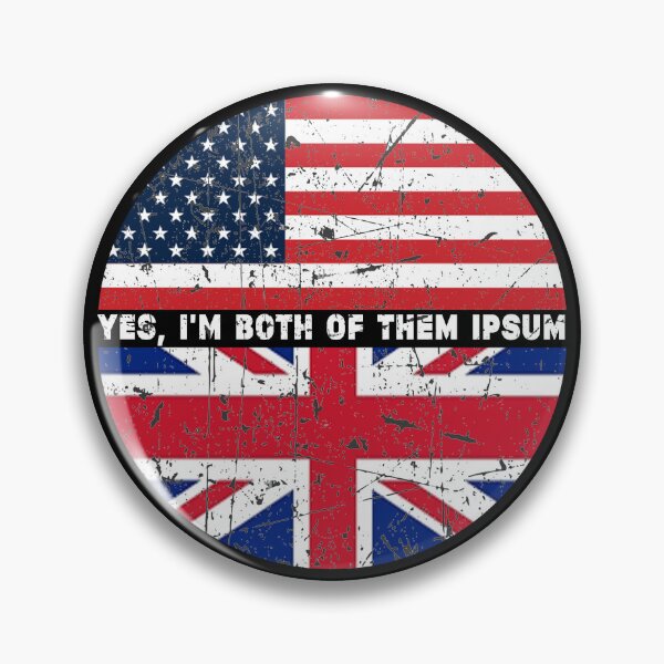 Artikelvorschau, Ja, ich bin beide – halb amerikanisch, halb britisch USA-Flaggen-Vereinigtes Königreich-Erbe entworfen und verkauft von Stixdesigns.