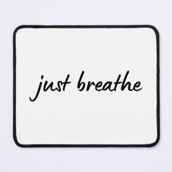 Item preview, Just Breathe Meditation Inspirational Motivational Yoga Minimalist Simple designed and sold by mariejosee22.