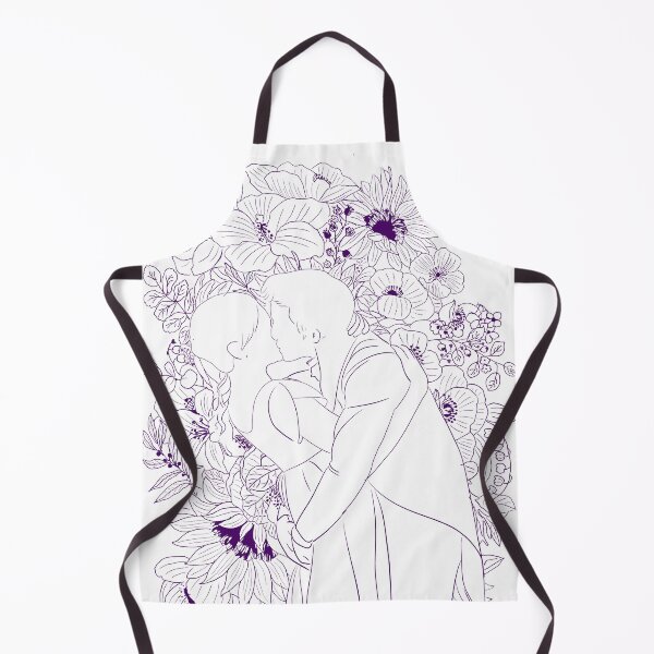Item preview, Kate and Anthony Bridgeton kissing portrait designed and sold by ColorandColor.