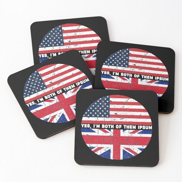 Item preview, Yes,I'm Both of Them - Half American Half British USA Flag United Kingdom Heritage designed and sold by Stixdesigns.