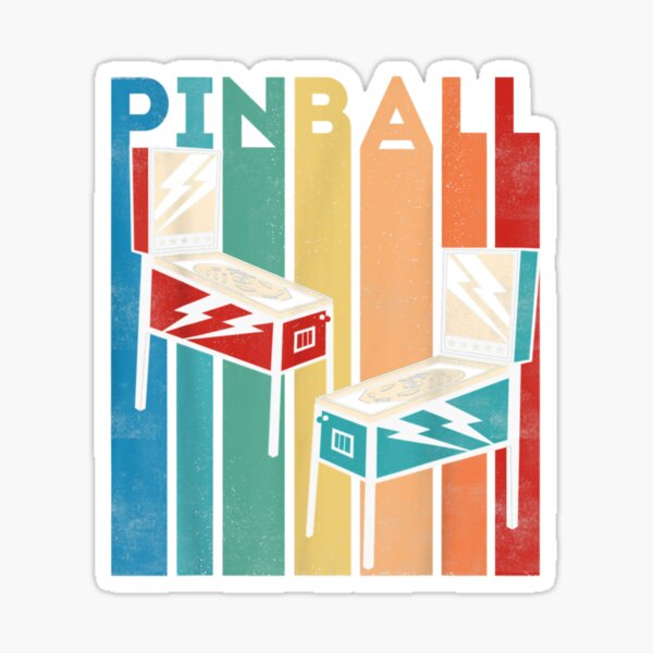 "Retro Vintage Pinball, Funny Pinball Lovers Gift " Sticker for Sale by