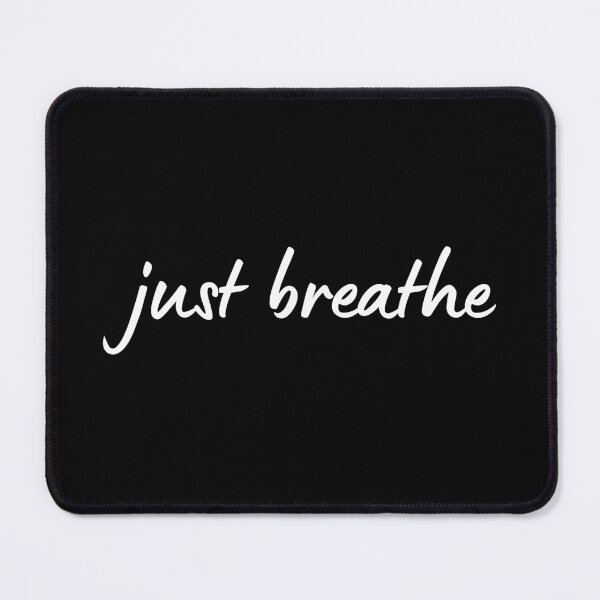 Item preview, Just Breathe Meditation Inspirational Motivational Yoga Minimalist Simple designed and sold by mariejosee22.