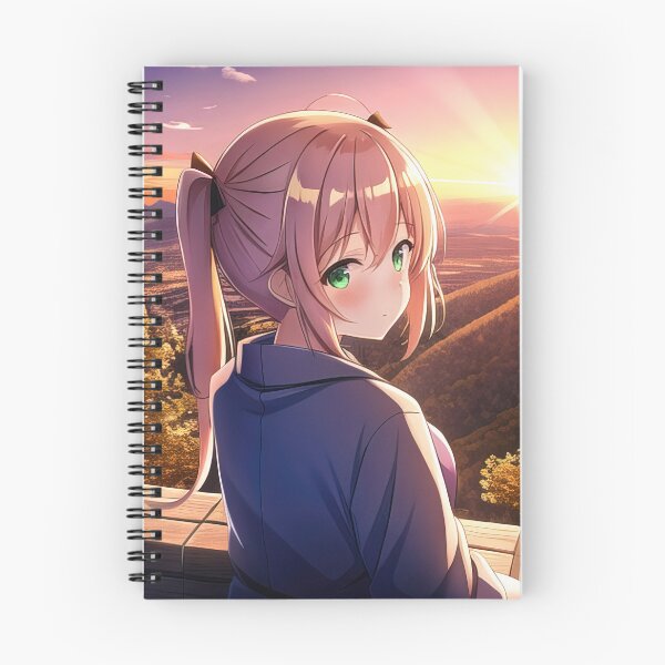 Item preview, Cute anime girl and a sunset designed and sold by 100PercentOtaku.