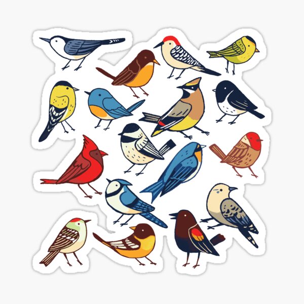 Small Bird Stickers