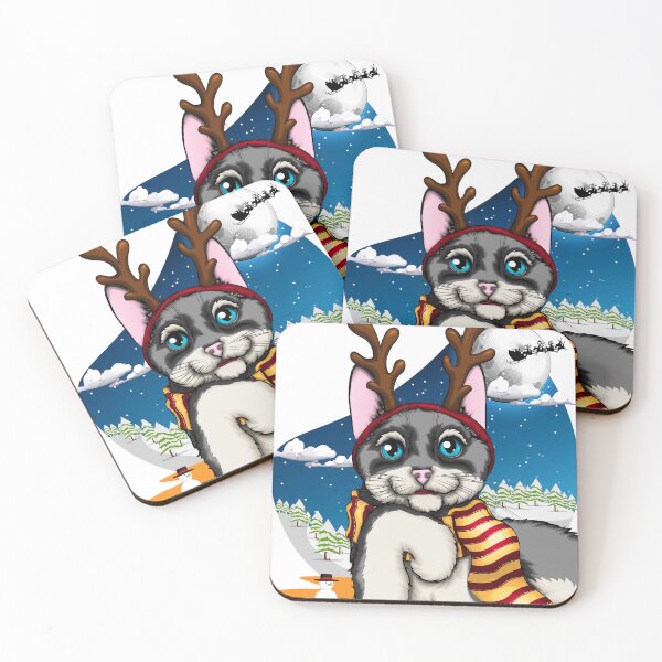 Item preview, reindeer cat designed and sold by h4nz4rt.