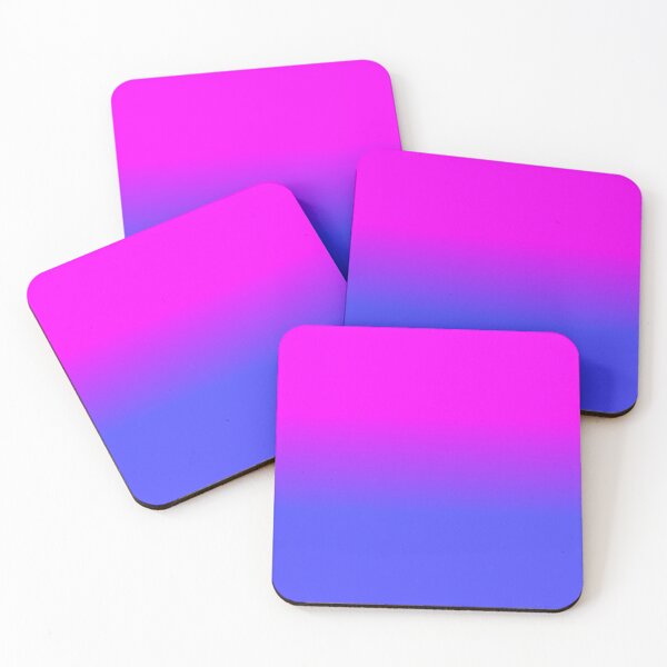 Item preview, Neon Blue and Hot Pink Ombré Shade Color Fade designed and sold by podartist.