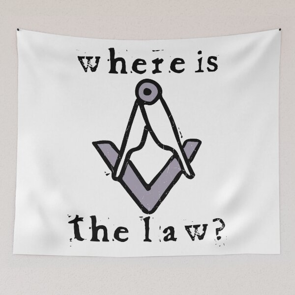 Item preview, Where is the Law?(black) designed and sold by Aion-design.