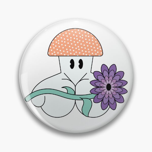 Artikelvorschau, Netter purpurroter Blumen-Pilz entworfen und verkauft von Poly-Apparel.