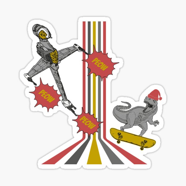 Jurassique de l'espace Sticker