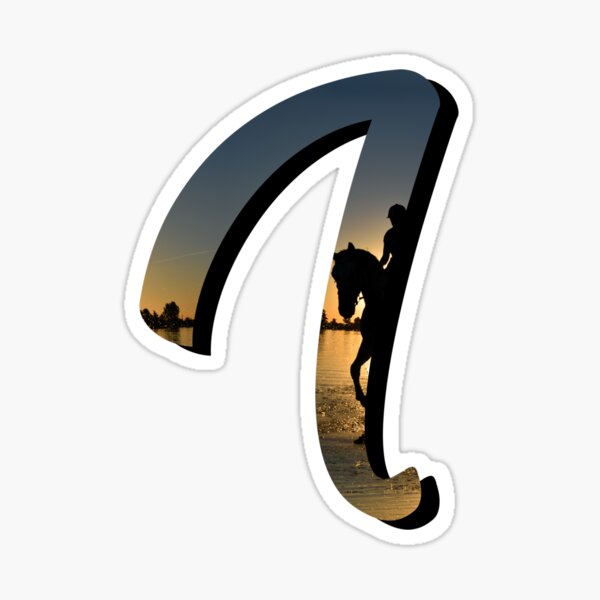 Aperçu de l'œuvre Lettre I Monogramme Script Initial Équitation Variante créée et vendue par quirkycounselor.