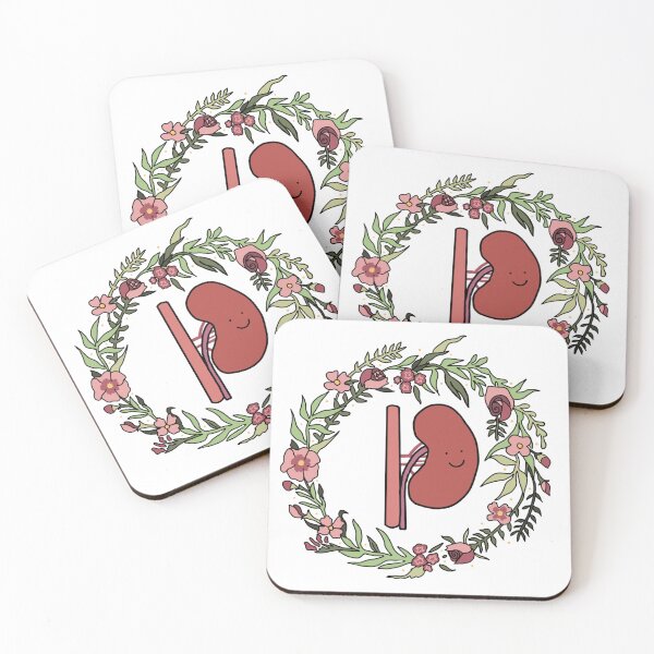 Item preview, Right Kidney in floral wreath designed and sold by Jasminmayox.