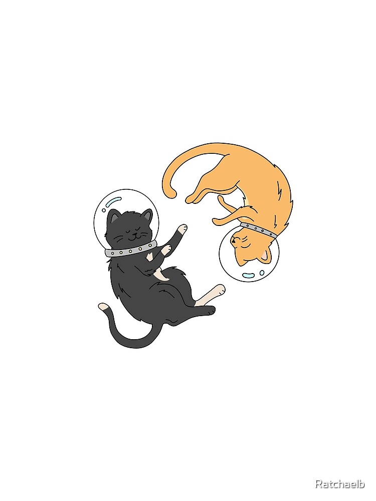 Thumbnail 3 of 3, Scarf, Space Cats designed and sold by Ratchaelb.