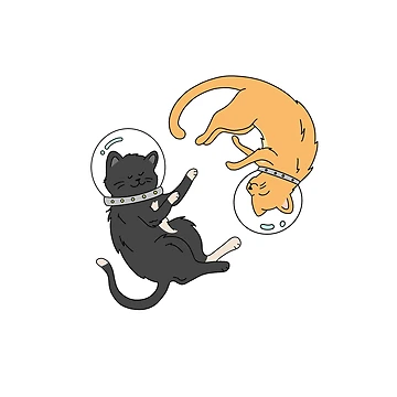 Artwork thumbnail, Space Cats by Ratchaelb