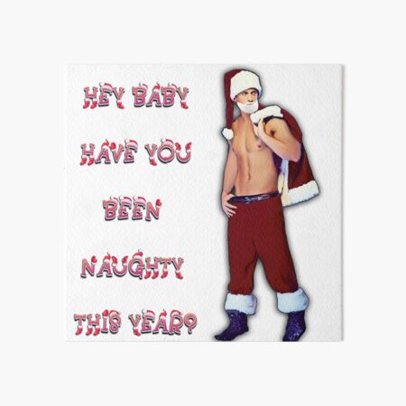 Naughty Santa Art Board Print for Sale by trendingatees