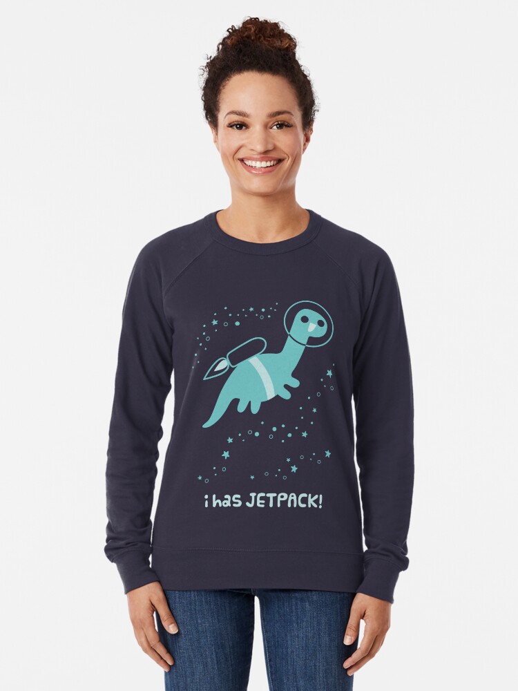 Alternate view of I Has Jetpack! Lightweight Sweatshirt