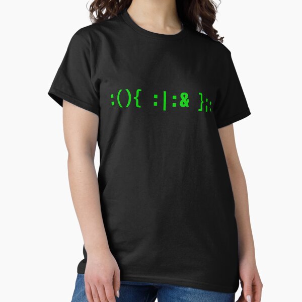 Item preview, Bash Fork Bomb - Green Text Design for Command Line Hackers designed and sold by geeksta.
