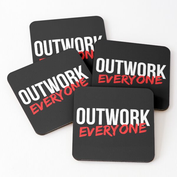 Item preview, Outwork Everyone - White and Red Text - Limitless Mindset designed and sold by CWolff.
